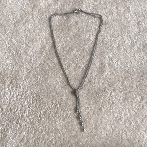 Sterling silver knotted necklace